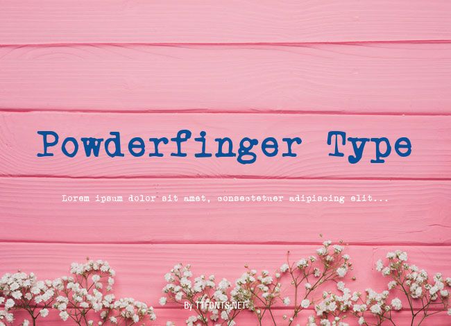 Powderfinger Type example